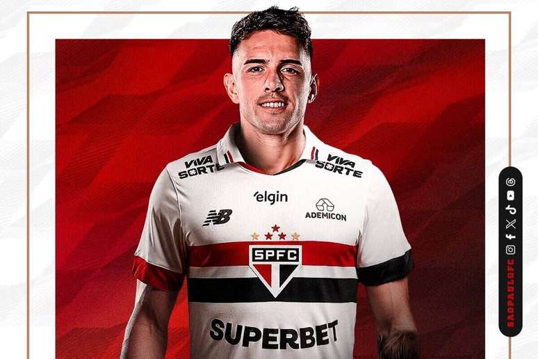 Enzo Díaz anunciado pelo São Paulo após presidente Julio Casares se antecipar ao clube –