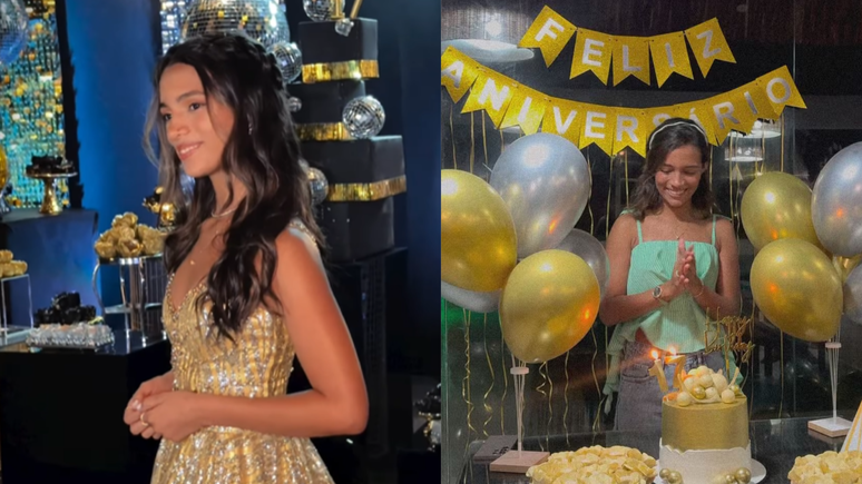 Rayssa Leal em suas duas festas de aniversário