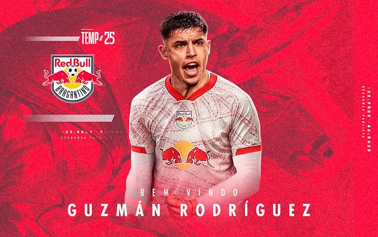 Red Bull Bragantino anunciou a contratação do zagueiro uruguaio Guzmán Rodríguez. 