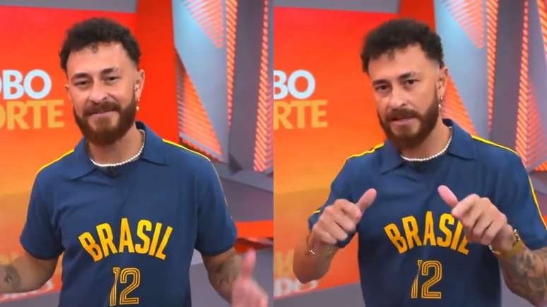 Fred Bruno falou sobrejogo do brasil apostaestreia no comando do Globo Esporte