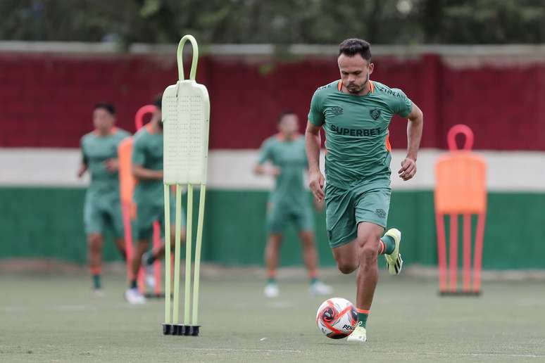 Renê durante treinamento do Fluminense no CT Carlos Castilho –