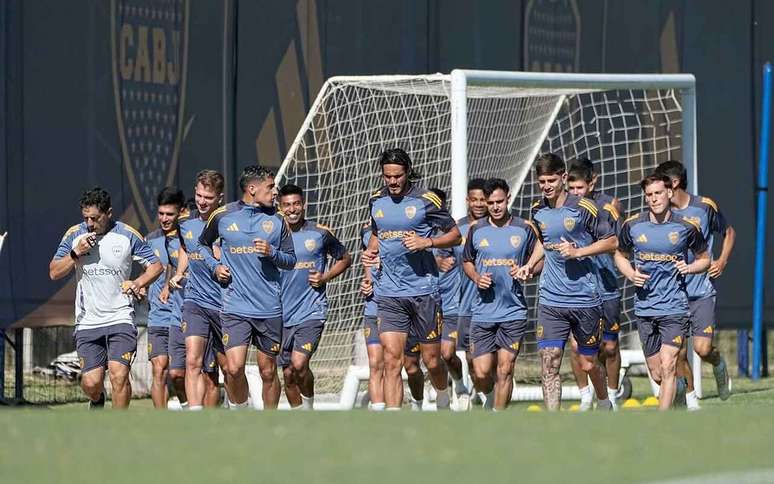 Treino do Boca Juniors no CT Casa Amarilla –