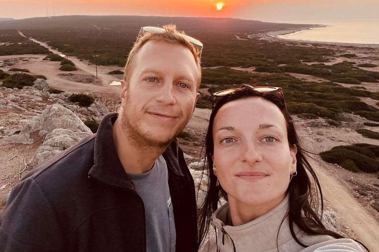 Christophe e Lucianna sobreviveram em bolsão de ar