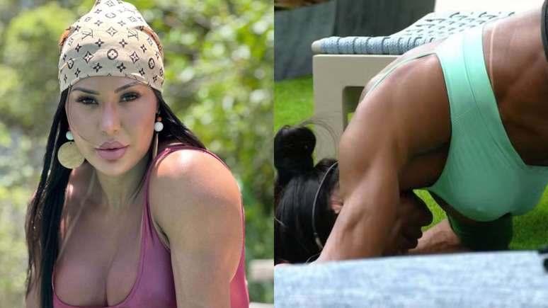 Gracyanne Barbosa impressiona com rotina fitness no BBB 25 logo na estreia