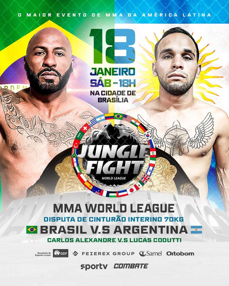 Jungle Fight 134 será neste sábado 