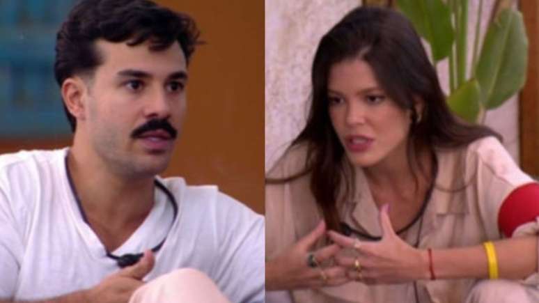 BBB25: Vitória Strada e Mateus discutem relação após treta: 'Falando sério'