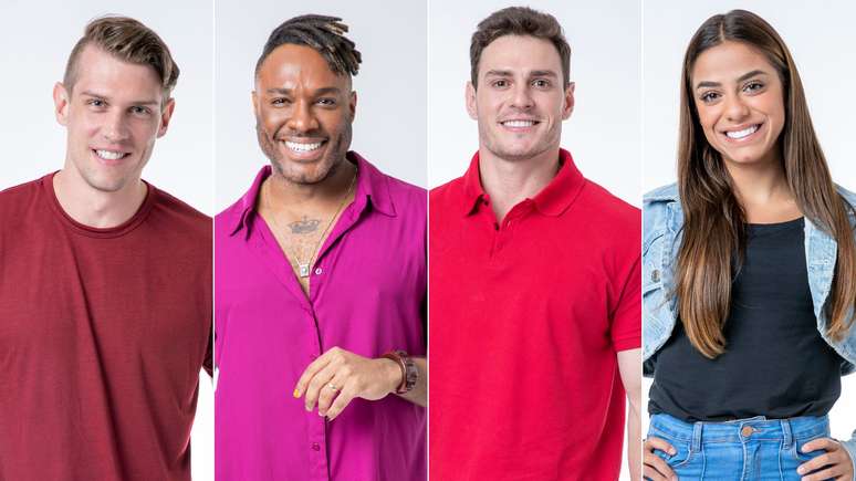 Fred Nic&aacute;cio, Key Alves, Gustavo e Cristian, participantes da 23&ordf; edi&ccedil;&atilde;o do BBB