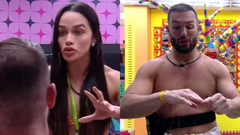 Eva conversou com Diego Hypolito após dinâmica no BBB 25