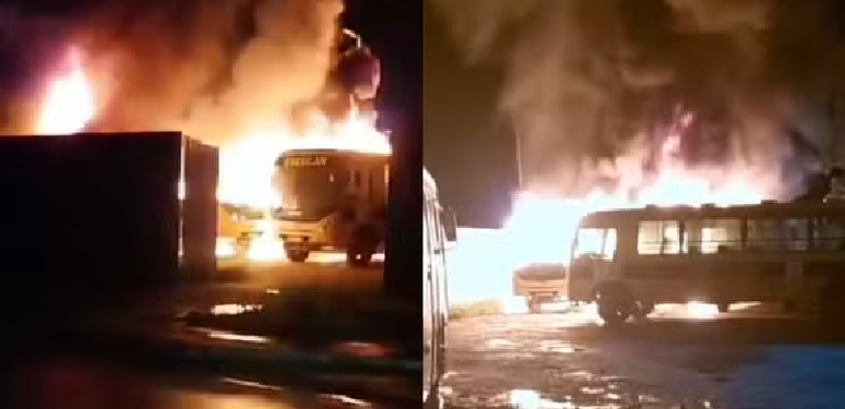 Criminosos incendiaram ônibus em Rondônia