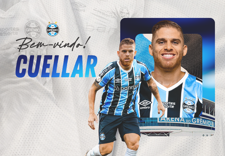 Grêmio anuncia Cuéllar. 