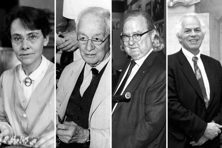 Barbara McClintock, Francis Peyton Rous, Jim Allison e Stanley Prusiner (da esq. p/ dir.) tiveram seus trabalhos ignorados, rejeitados e até ridicularizados até serem reconhecidos como revolucionários