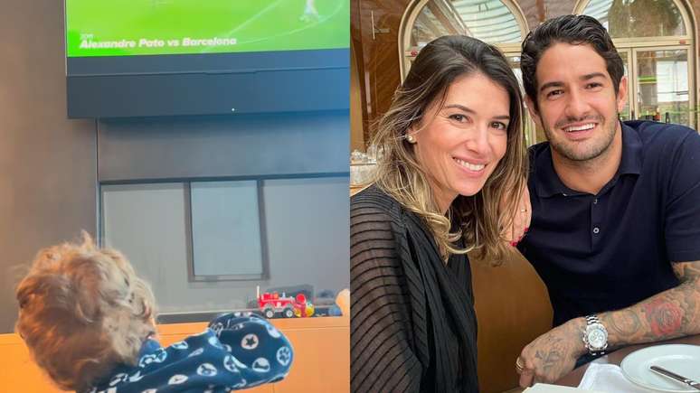 Alexandre Pato compartilha vídeo raro do filho, neto de Silvio Santos: 'Sonhei'