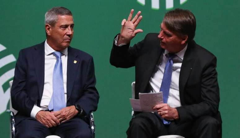 O ex-presidente da República Jair Bolsonaro (PL), e o ex-ministro Walter Braga Netto