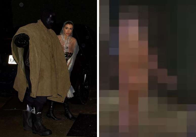 Kanye West e Bianca Censori | Pamela Anderson em vídeo publicado nas redes por Kanye