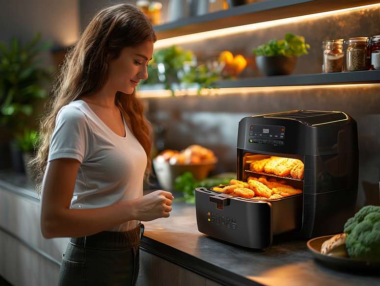 Estudo aponta que air fryer apresenta método de cozimento menos poluente 