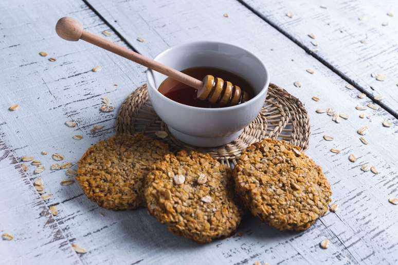 Biscoitos de aveia com semente de chia 