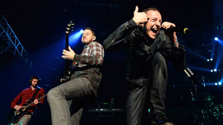 Linkin Park com Chester Bennington -