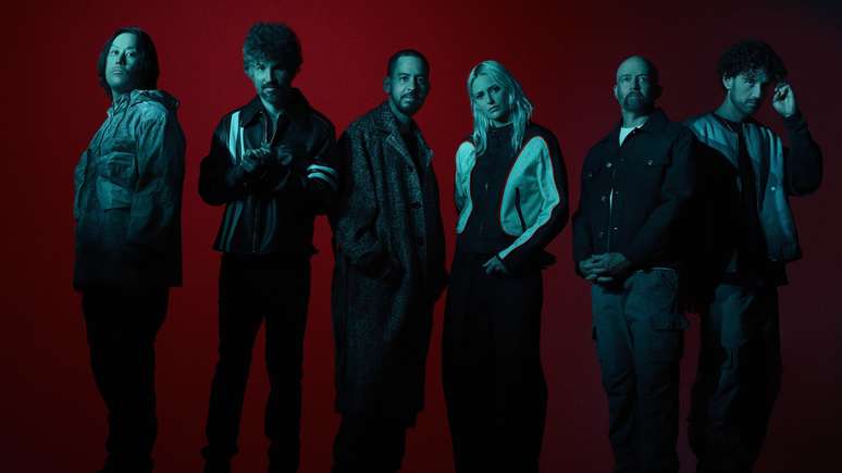 Linkin Park com Emily Armstrong e Colin Brittain -