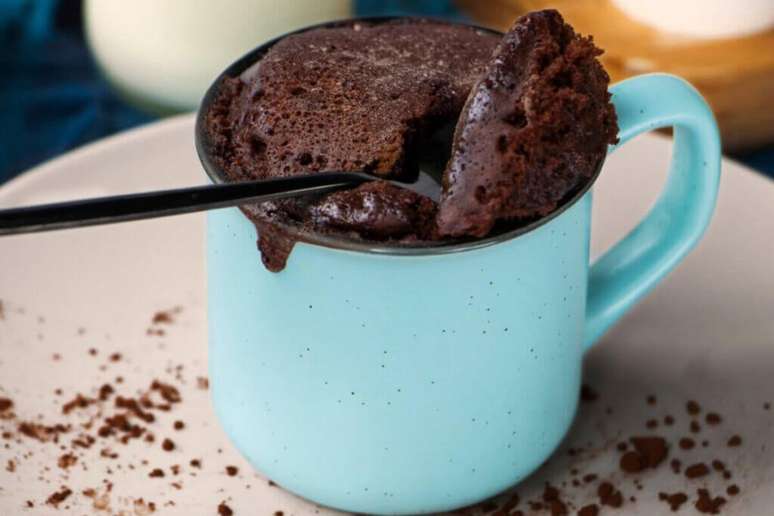 Bolo de caneca sabor chocolate 