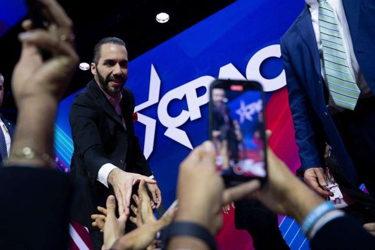 O presidente de El Salvador, Nayib Bukele, foi um dos convidados da Conferência de Ação Política Conservadora (CPAC)