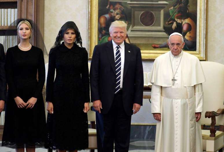 Ivanka, Melania e Donald Trump visitaram o Papa em 2017