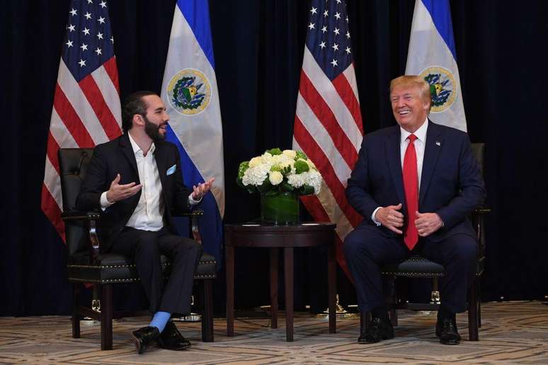 O presidente de El Salvador, Nayib Bukele, já se reuniu com Donald Trump em 2019, durante o primeiro mandato do norte-americano, em Nova Iorque, onde se reuniram na Assembleia Geral das Nações Unidas