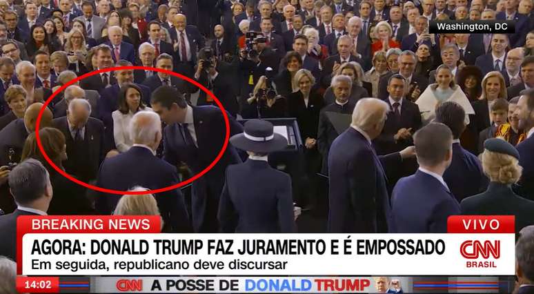 O caçula de Trump surpreendeu pela gentileza com os adversários políticos de seu pai