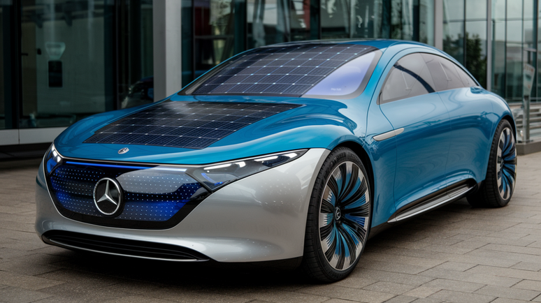 Mercedes-Benz cria tinta que capta energia solar e a transforma em combustível para o motor elétrico