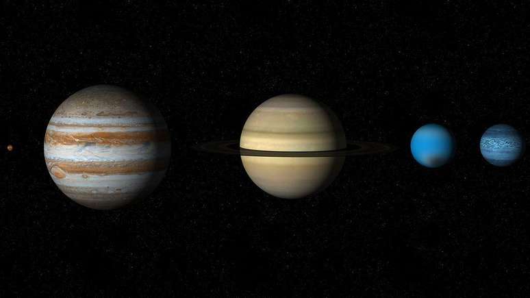 As diferentes velocidades orbitais dos planetas em nosso Sistema Solar fazem com que, ocasionalmente, vários deles se alinhem na mesma parte do céu ao mesmo tempo