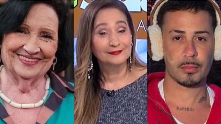 Dona Déa, Sonia Abrão e Carlinhos Maia