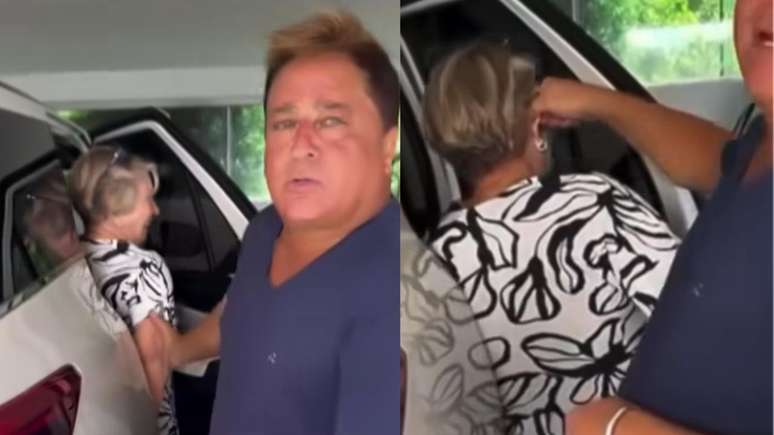 Leonardo puxa orelha da sogra em momento inusitado: 'Encheu o bucho'