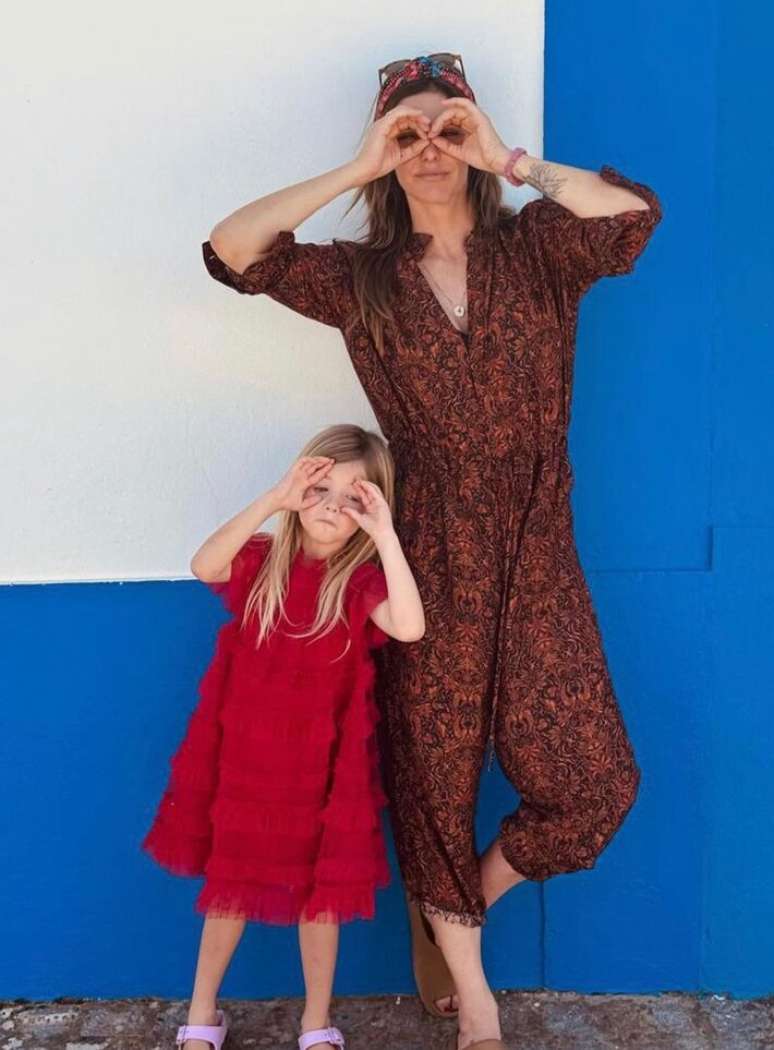 Fernanda Lima e sua filha.