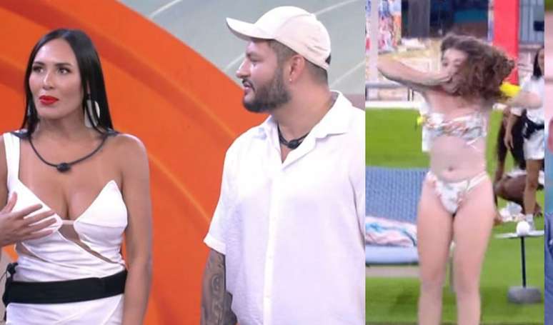 Quem saiu do 'BBB 25' no primeiro Paredão? Arleane e Marcelo se despedem enquanto Ed e Raissa celebram na piscina.