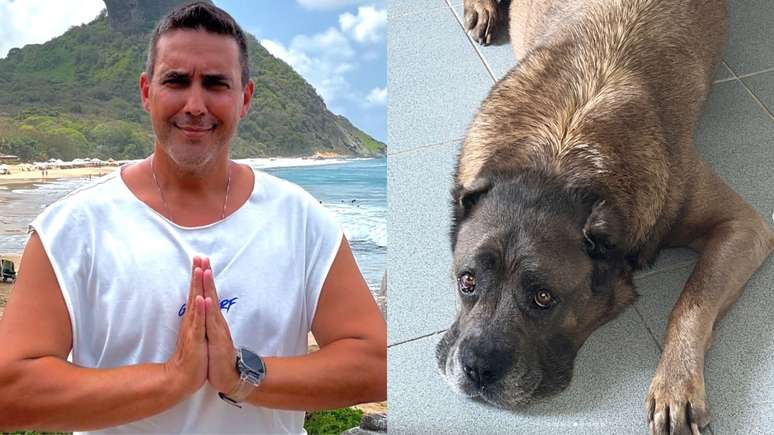 André Marques lamenta perda de sua cachorra Thora: 'Obrigado por tanto'