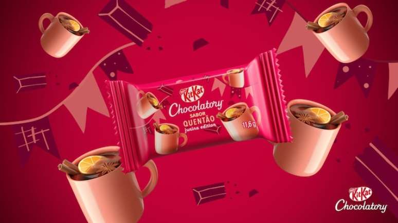 KitKat sabor quentão era um dos sabores diferentes da marca em suas lojas conceito.