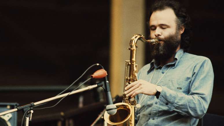 Garth Hudson com a The Band em 1974