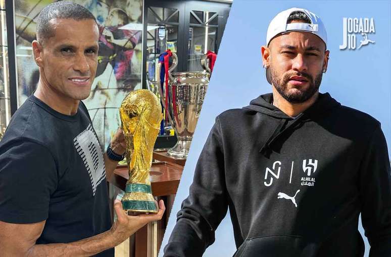 Rivaldo e Neymar – Fotos: Instagram