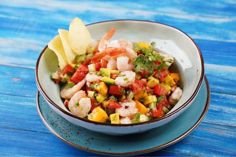 Ceviche de camarão