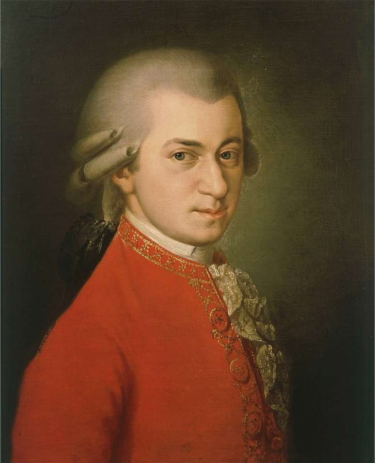 Retrato de Wolfgang Amadeus Mozart