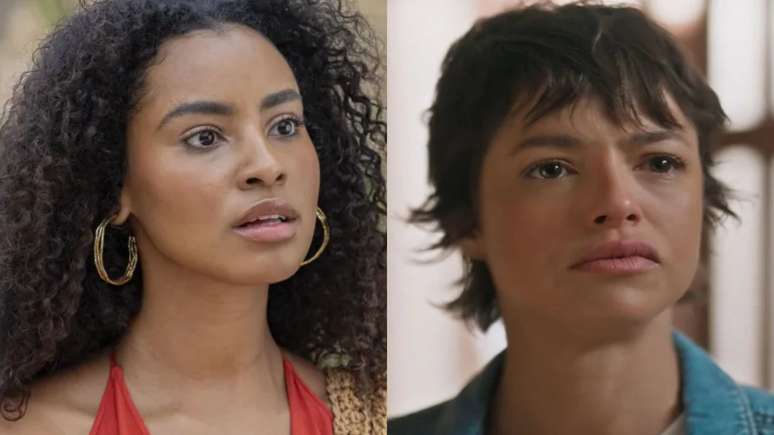 Viola (Gabz) e Luma (Agatha Moreira) em 'Mania de Você'