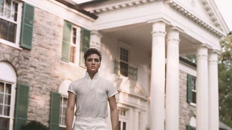 O distintivo pode ser visto em Graceland, a casa-museu de Elvis em Memphis