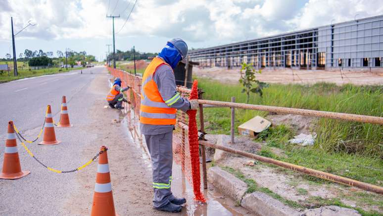 Adequações na fábrica da BYD em Camaçari (BA)