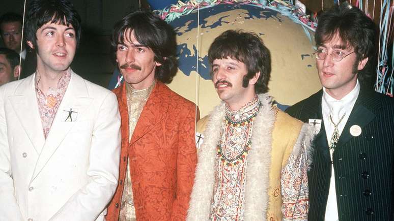 Paul McCartney, George Harrison, Ringo Starr e John Lennon em 1967