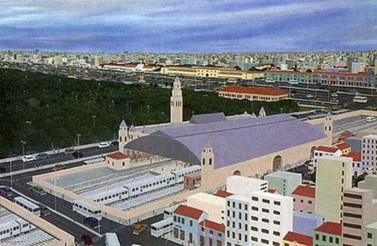 Rodolpho Tamanini Netto também representou a Estação da Luz, no centro da cidade, em 1992.