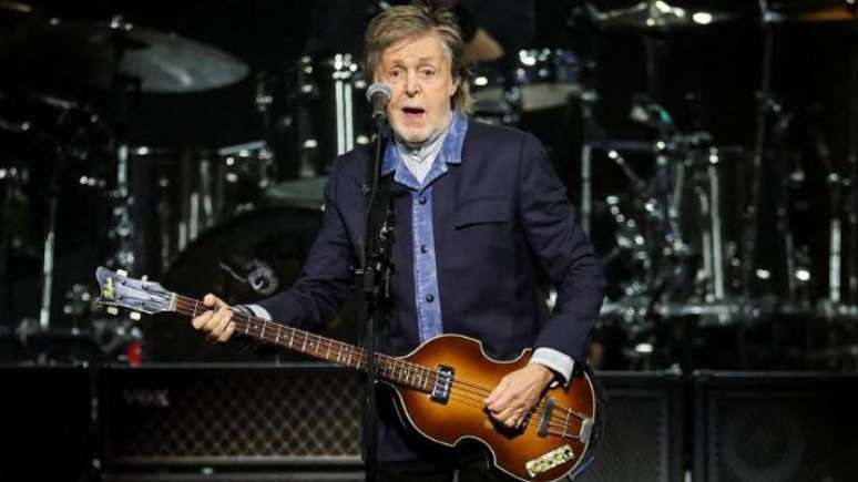 Paul McCartney em show em Londres em dezembro de 2024