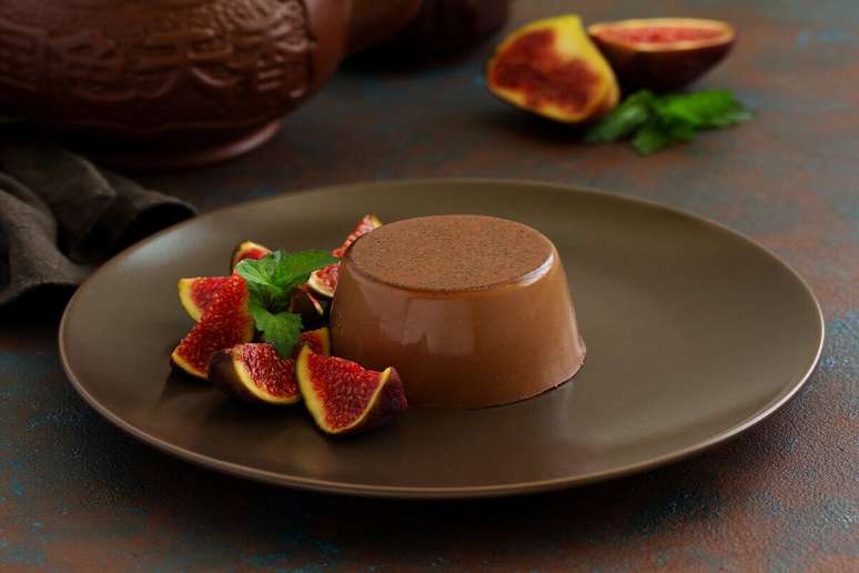 Flan de chocolate 