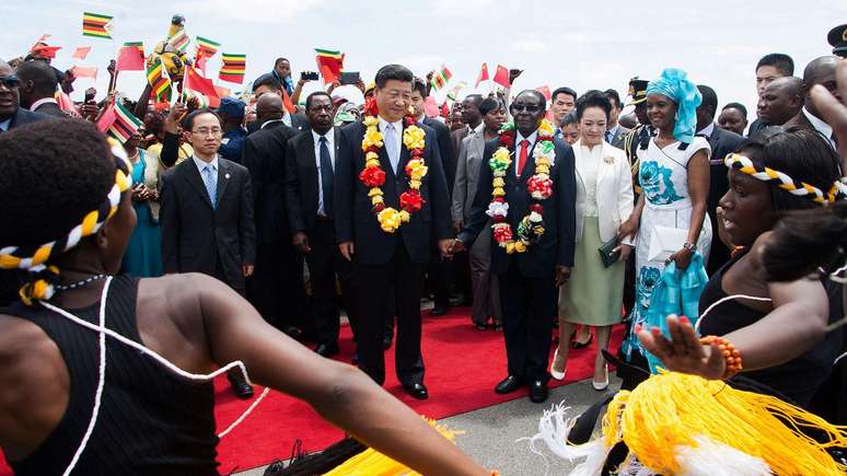 O primeiro-ministro chinês, Xi Jinping, fez cinco visitas a países africanos desde 2013