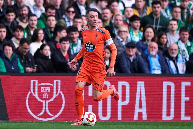 Iago Aspas (Celta de Vigo) durante jogo contra o Real Racing Club, no dia 05.01.2025 