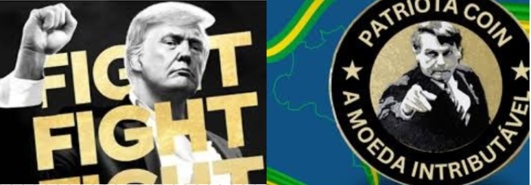 A $Trump e a Patriota Coin são memecoins