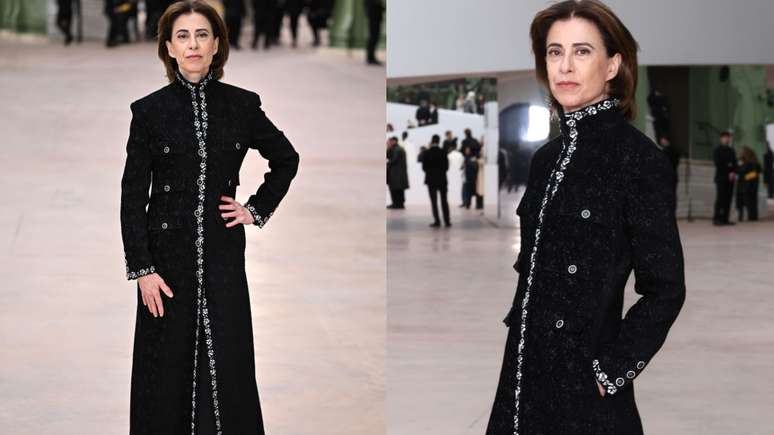 A atriz Fernanda Torres no desfile da Chanel